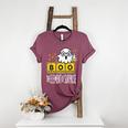 Science Teacher Halloween Elements Of Surprise Chemistry Women's Heather T-Shirt Heather Maroon Science Teacher Halloween Elements Of Surprise Chemistry Women's Heather T-Shirt Heather Maroon
