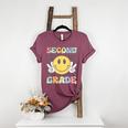 Second Grade Teachers Boys Girls Smile Face 2nd Grade Team Women's Heather T-Shirt Heather Maroon