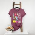 She Works Willingly With Her Hands Proverbs Daycare Teacher Men Women Women's Heather T-Shirt Heather Maroon