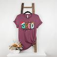 SPED Squad Special Education Teacher Autism Christmas Women Women's Heather T-Shirt Heather Maroon