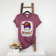 Spooky Paraprofessional Life Halloween Messy Bun Teacher For Men Women Women's Heather T-Shirt Heather Maroon Spooky Paraprofessional Life Halloween Messy Bun Teacher For Men Women Women's Heather T-Shirt Heather Maroon