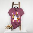 Spooky Teacher Ghost Pencil Teach Halloween Teacher Women's Heather T-Shirt Heather Maroon