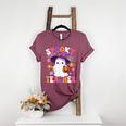 Spooky Teacher Halloween Cute Halloween Teacher Ghost Women's Heather T-Shirt Heather Maroon Spooky Teacher Halloween Cute Halloween Teacher Ghost Women's Heather T-Shirt Heather Maroon