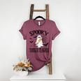 Spooky Toddler Teacher Halloween School Women's Heather T-Shirt Heather Maroon Spooky Toddler Teacher Halloween School Women's Heather T-Shirt Heather Maroon
