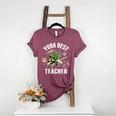 Star Wars Yoda Best Teacher Icons Women's Heather T-Shirt Heather Maroon