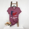 This Is My Super ESL Teacher Costume Lazy Halloween Women's Heather T-Shirt Heather Maroon