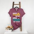 Super Hero Teacher Superheroes Women's Heather T-Shirt Heather Maroon