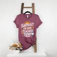 Surprise I'M Your Teacher Today Sub Substitute Teacher Women's Heather T-Shirt Heather Maroon Surprise I'M Your Teacher Today Sub Substitute Teacher Women's Heather T-Shirt Heather Maroon