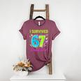 I Survived 67 Days Of School 67 Meme Science Teacher Women's Heather T-Shirt Heather Maroon I Survived 67 Days Of School 67 Meme Science Teacher Women's Heather T-Shirt Heather Maroon