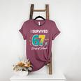 I Survived 67 Days Of School Teachers Students Meme Women's Heather T-Shirt Heather Maroon I Survived 67 Days Of School Teachers Students Meme Women's Heather T-Shirt Heather Maroon