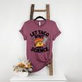 Lets Tacos Bout Science Scientist Teacher Women's Heather T-Shirt Heather Maroon