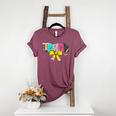 Teach Coquette Bow Teacher Back To School Happy First Day Women's Heather T-Shirt Heather Maroon