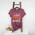 I Teach The Cutest Pumpkins In The Patch Shirt Teacher Women's Heather T-Shirt Heather Maroon