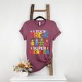 I Teach Pre-K Superheroes Students Teacher Back To School Women's Heather T-Shirt Heather Maroon I Teach Pre-K Superheroes Students Teacher Back To School Women's Heather T-Shirt Heather Maroon