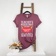 Teacher Assistant Teaching School Ninja Appreciation Women's Heather T-Shirt Heather Maroon Teacher Assistant Teaching School Ninja Appreciation Women's Heather T-Shirt Heather Maroon