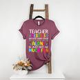 Teacher Besties Because Going Crazy Alone Is Not Fun Women's Heather T-Shirt Heather Maroon