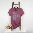 This Teacher Loves Her Police Officer Wife Saying Women's Heather T-Shirt Heather Maroon