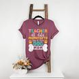Teacher Off Duty Promoted To Stay At Home Dog Mom Teachers Women's Heather T-Shirt Heather Maroon Teacher Off Duty Promoted To Stay At Home Dog Mom Teachers Women's Heather T-Shirt Heather Maroon