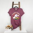 Teacher-Saurus Dinosaur Teacher Design T-Rex Design Women's Heather T-Shirt Heather Maroon