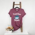 Teacher Shark Teacher For Men Women Women's Heather T-Shirt Heather Maroon