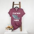 Teacher Shark Shirt Christmas Idea For Him Her Women's Heather T-Shirt Heather Maroon