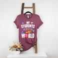 Teacher Tee My Students Are Out Of This World Space Women's Heather T-Shirt Heather Maroon Teacher Tee My Students Are Out Of This World Space Women's Heather T-Shirt Heather Maroon