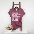 Teachers Are Underpaid Because America Does Not Value Men Women Women's Heather T-Shirt Heather Maroon Teachers Are Underpaid Because America Does Not Value Men Women Women's Heather T-Shirt Heather Maroon