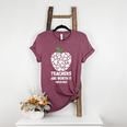 Teachers Are Worth It Red For Ed Women's Heather T-Shirt Heather Maroon Teachers Are Worth It Red For Ed Women's Heather T-Shirt Heather Maroon