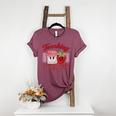 Teaching Is My Jam Cute Strawberry For Women Teachers Women's Heather T-Shirt Heather Maroon
