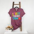 Team 1st Grade Crew Back To School 1st Grade Teacher Kids Women's Heather T-Shirt Heather Maroon Team 1st Grade Crew Back To School 1st Grade Teacher Kids Women's Heather T-Shirt Heather Maroon