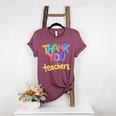 Thank You Teacher Appreciation Graduation Men Women Girls Kids Women's Heather T-Shirt Heather Maroon Thank You Teacher Appreciation Graduation Men Women Girls Kids Women's Heather T-Shirt Heather Maroon
