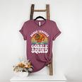 Thanksgiving Dance Teacher Gobble Squad Turkey Women's Heather T-Shirt Heather Maroon Thanksgiving Dance Teacher Gobble Squad Turkey Women's Heather T-Shirt Heather Maroon