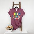 Tired Teachers Club Groovy Teachers Back To School Women's Heather T-Shirt Heather Maroon Tired Teachers Club Groovy Teachers Back To School Women's Heather T-Shirt Heather Maroon