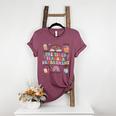 The Tired Teachers Department Retro Groovy Back To School Women's Heather T-Shirt Heather Maroon The Tired Teachers Department Retro Groovy Back To School Women's Heather T-Shirt Heather Maroon