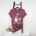 TK Boo Crew Retro Groovy Halloween Floral Ghost TK Teacher Men Women Kids Women's Heather T-Shirt Heather Maroon