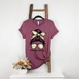 History Teacher Messy Bun Life Hair Glasses Women's Heather T-Shirt Heather Maroon History Teacher Messy Bun Life Hair Glasses Women's Heather T-Shirt Heather Maroon