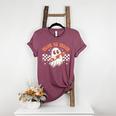 Trick Or Teach Groovy Retro Ghost Halloween Teacher Kids Women's Heather T-Shirt Heather Maroon Trick Or Teach Groovy Retro Ghost Halloween Teacher Kids Women's Heather T-Shirt Heather Maroon