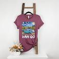Van Go Retro Vanlife Art Teacher Women's Heather T-Shirt Heather Maroon