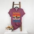 Vintage Retro My Favorite Teacher Calls Me Papa Father's Day Women's Heather T-Shirt Heather Maroon Vintage Retro My Favorite Teacher Calls Me Papa Father's Day Women's Heather T-Shirt Heather Maroon