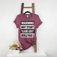 Vintage Historian Shirt History Teacher Co Retro WW2 History Teacher Women's Heather T-Shirt Heather Maroon