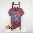 We'Re All Different But We Swim Together Elementary Teacher Women's Heather T-Shirt Heather Maroon We'Re All Different But We Swim Together Elementary Teacher Women's Heather T-Shirt Heather Maroon