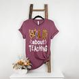 Wild About Teaching Teacher Student First Day Of School Women's Heather T-Shirt Heather Maroon