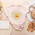 100 Days Of School Bee Hive Tree Hearts Teachers Student Kid Women's Heather T-Shirt Heather Peach 100 Days Of School Bee Hive Tree Hearts Teachers Student Kid Women's Heather T-Shirt Heather Peach