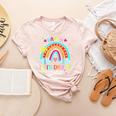 100th Day Of School Rainbow Happy 100 Days Smarter Teacher Women's Heather T-Shirt Heather Peach 100th Day Of School Rainbow Happy 100 Days Smarter Teacher Women's Heather T-Shirt Heather Peach