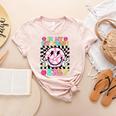 In My 1st Grade Era Smile Face Back To School Teacher Kid Women's Heather T-Shirt Heather Peach In My 1st Grade Era Smile Face Back To School Teacher Kid Women's Heather T-Shirt Heather Peach
