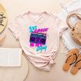 1st Grade Is My Jam Vintage 80s 80's Teacher Student Retro Women's Heather T-Shirt Heather Peach