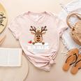 2nd Grade Teacher Christmas Second Grade Squad Reindeer Xmas For Men Women Kids Women's Heather T-Shirt Heather Peach