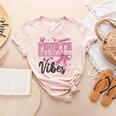 4th Fourth Grade Vibes Back To School Coquette Teacher Girl Women's Heather T-Shirt Heather Peach 4th Fourth Grade Vibes Back To School Coquette Teacher Girl Women's Heather T-Shirt Heather Peach