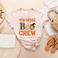 4th Grade Boo Crew Teacher Student Halloween Women's Heather T-Shirt Heather Peach