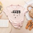 67 Meme Math Teacher 6 7 Halloween Spiders Square Root 4489 Women's Heather T-Shirt Heather Peach